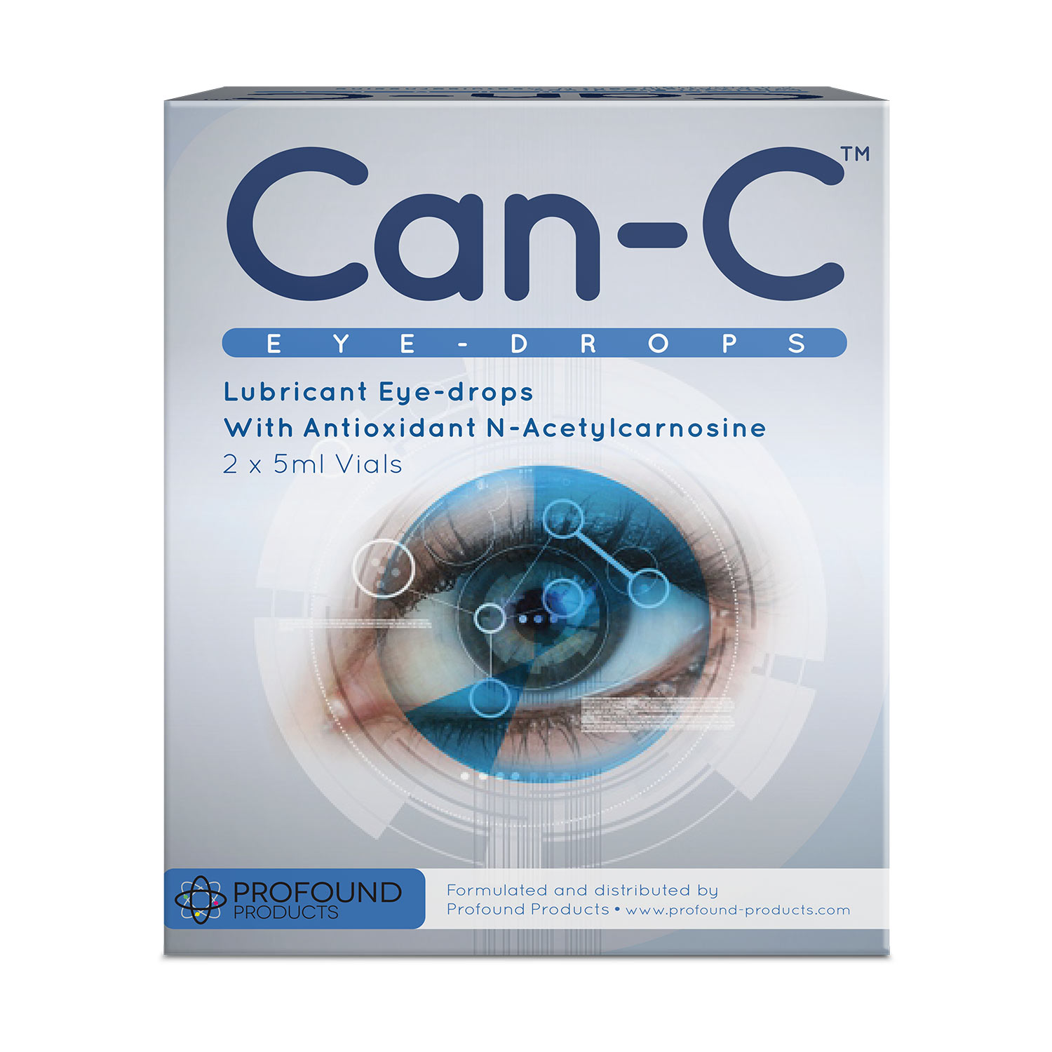 Can-C Eye Drops - Natural Eye Drops - Lubricating Eye Drops with  Antioxidant NAC - Drops for Cataracts - Eye Drops for Dry Eyes - Eye Drops  for Humans